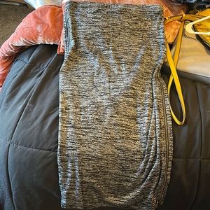 Grey washed pencil skirt